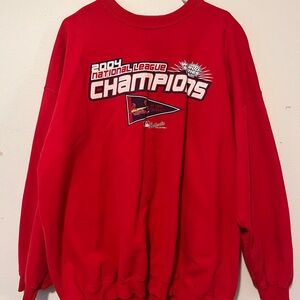 2004 National League Champions Red Sweatshirt